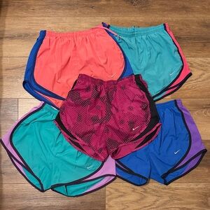 Nike Dri-Fit Vibrant Running Shorts Collection Lot of 5